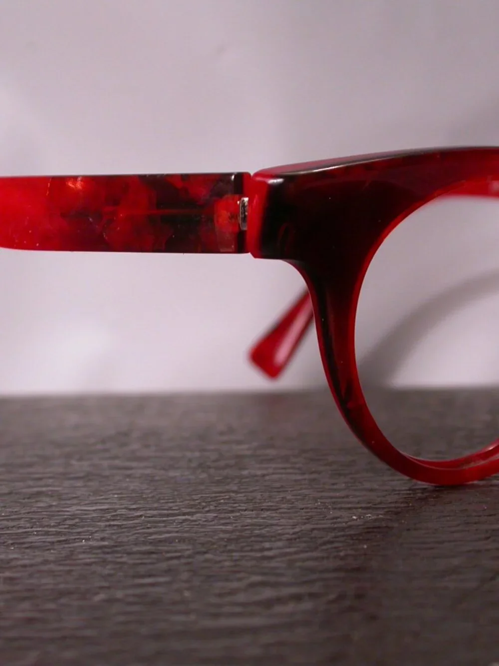 Alain Mikli Bright Red Swirl Stripe Stylish Eyeglasses Frames Hand Made in Italy